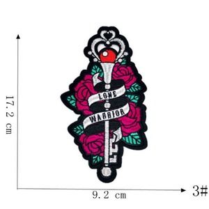 NWOT Anime Sailor Moon Silver Key Wand Embroidered Appliqué Iron-on Patch